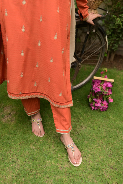Citrus bloom-2Piece/ 3Piece Embroidered lawn