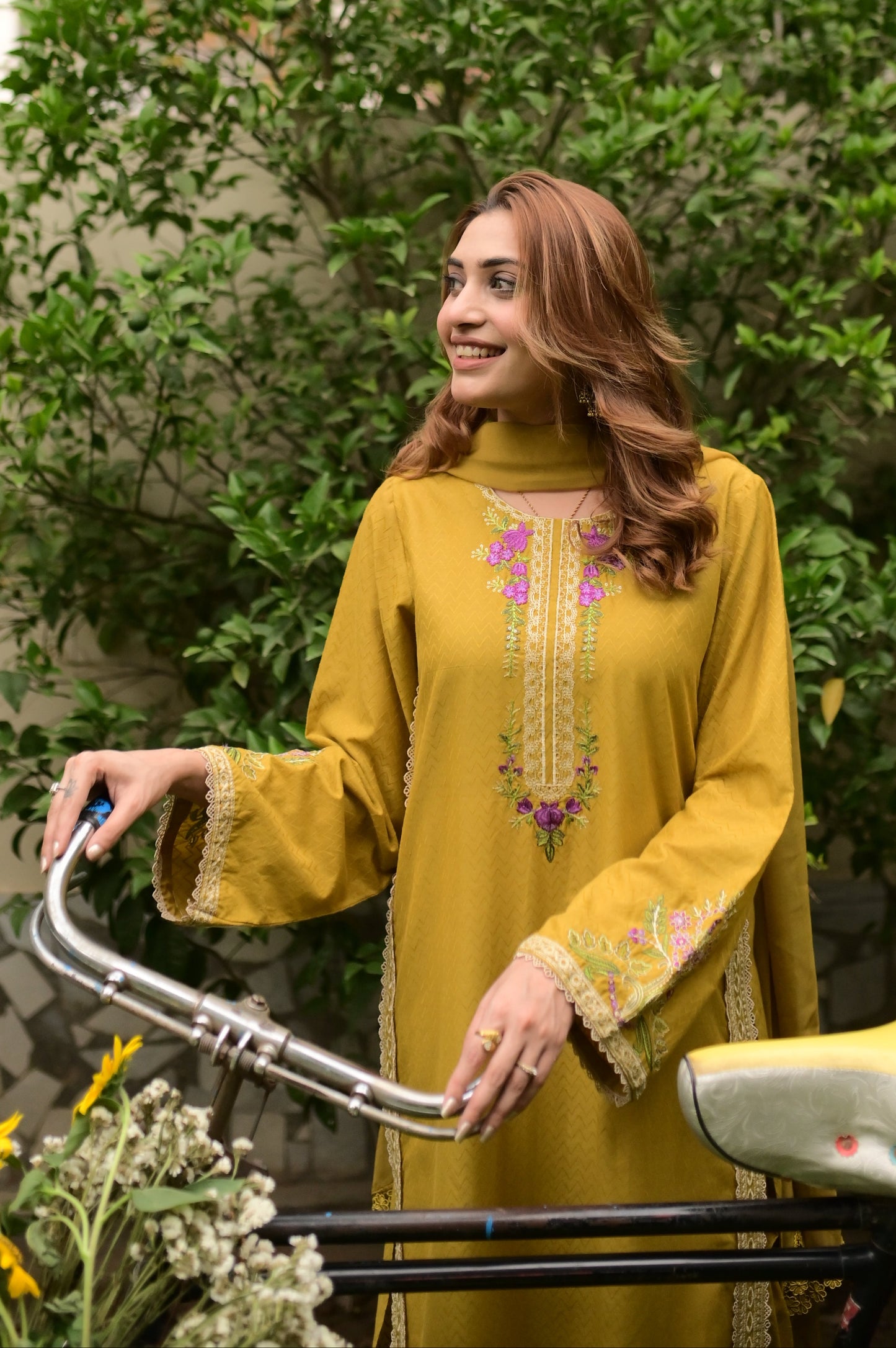 Honey blossom-3 Piece/ 2Piece Embroidered lawn