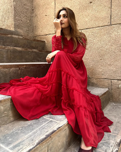 Venetian Red long dress