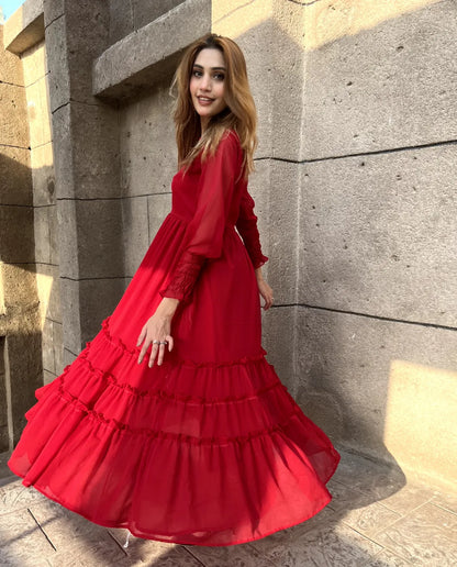 Venetian Red long dress